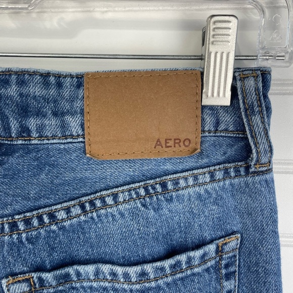 Aeropostale High Rise Wide Leg Blue Denim Jeans 000R Women’s GUC - Picture 2 of 12